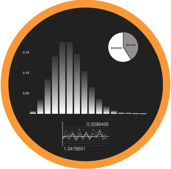 Dashboard Graphs HUD Graphic