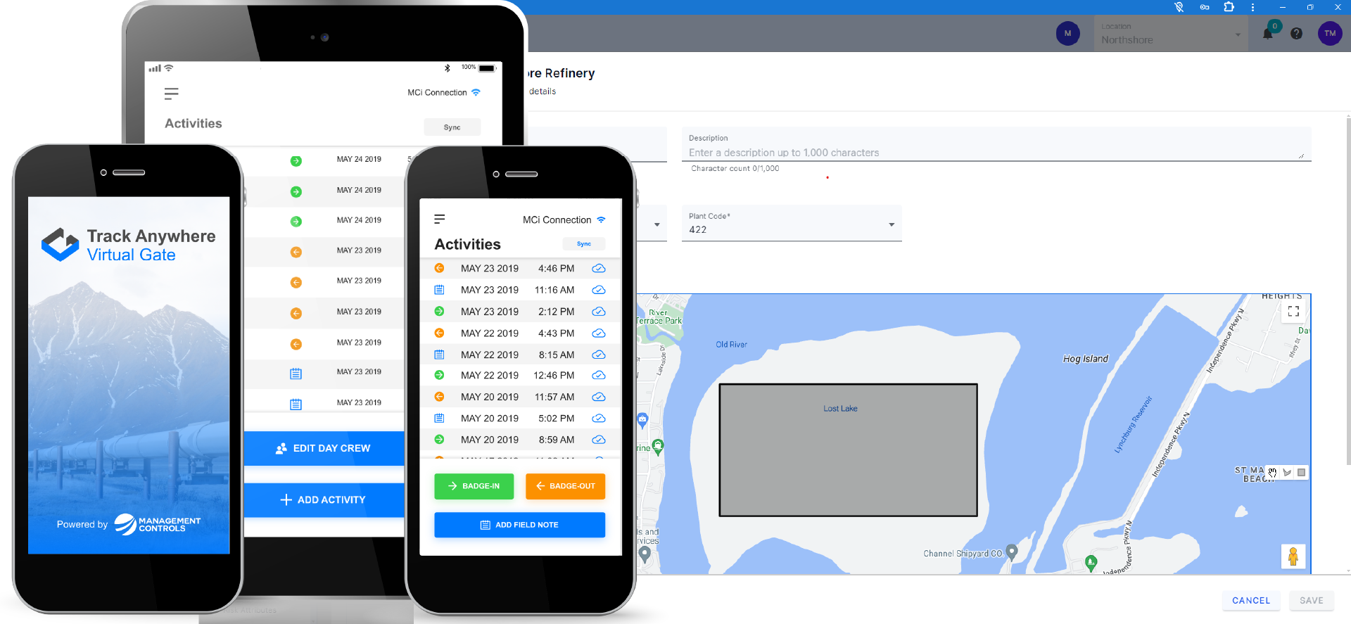 Track Anywhere Virtual Gate